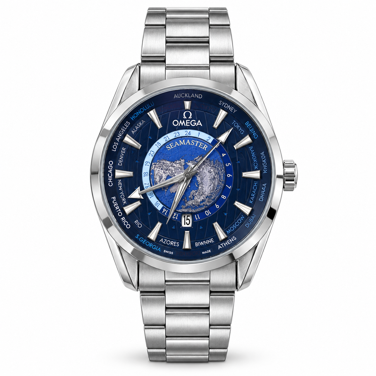 Omega Seamaster Aqua Terra Worldtimer Black Blue