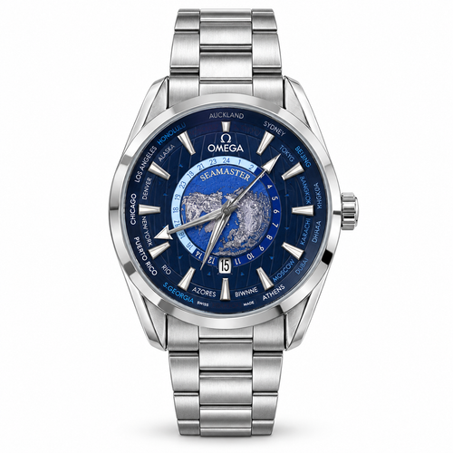 Omega Seamaster Aqua Terra Worldtimer Black Blue