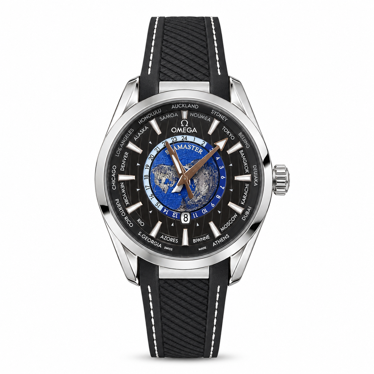 Omega Seamaster Aqua Terra Worldtimer Blue