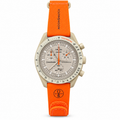 Omega x Swatch Speedmaster MoonSwatch Mission to Uranus Light Blue White
