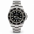 Rolex Datejust Two Tone Black Diamond Dial Fluted Bezel