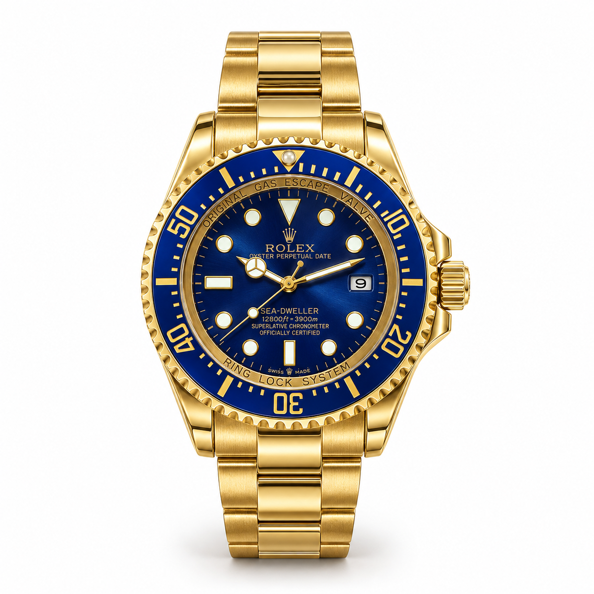 Rolex Day Date Full Gold Black Diamond Dial
