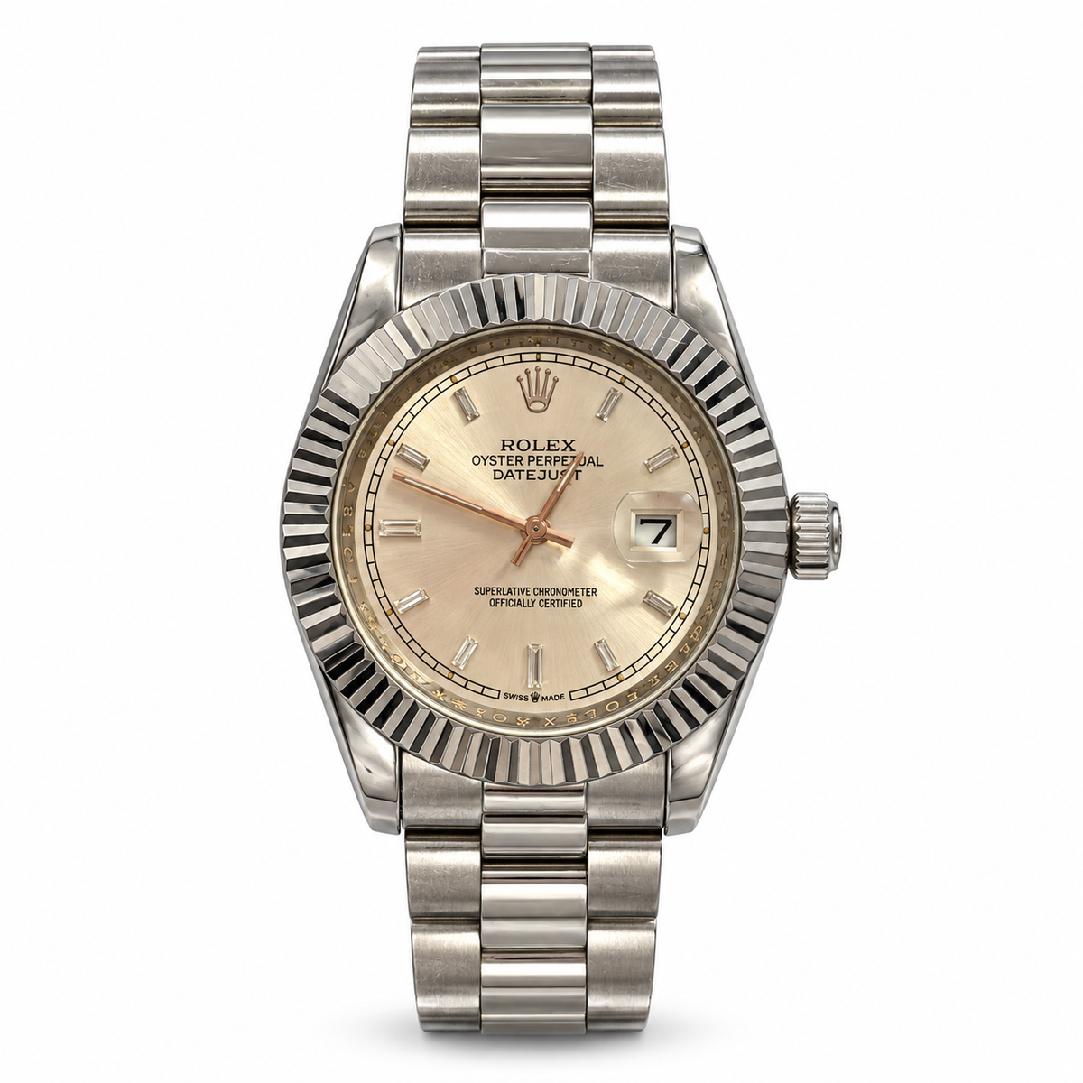 Rolex Land Dweller Blue Honeycomb Dial