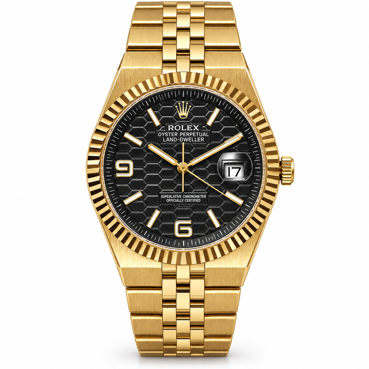 Rolex Land Dweller Two Tone Black Dial
